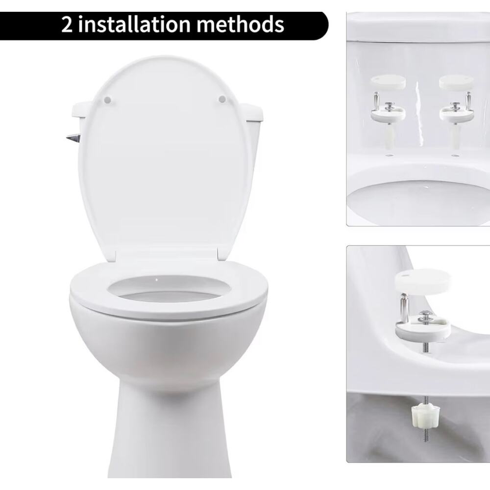 Round Soft-Close Toilet Seat – White Quick Release Bathroom Seat - Picture 5 of 5